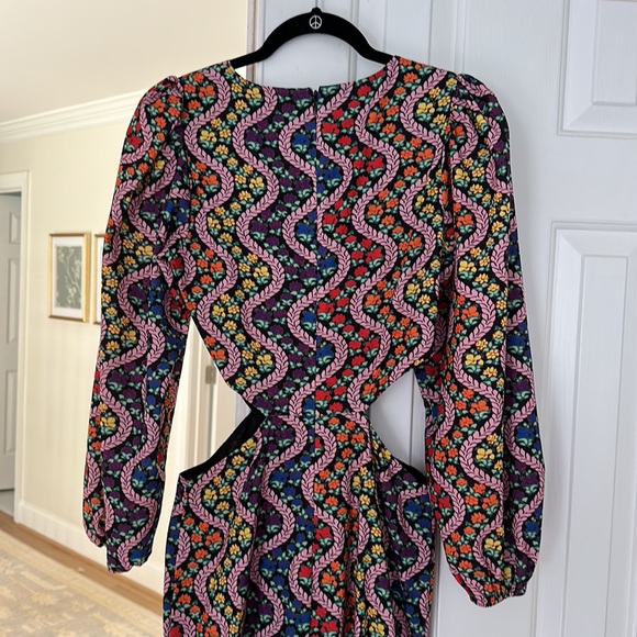 Rhode Chiara Multicolor Cutout-Waist Midi Dress - Picture 8 of 8